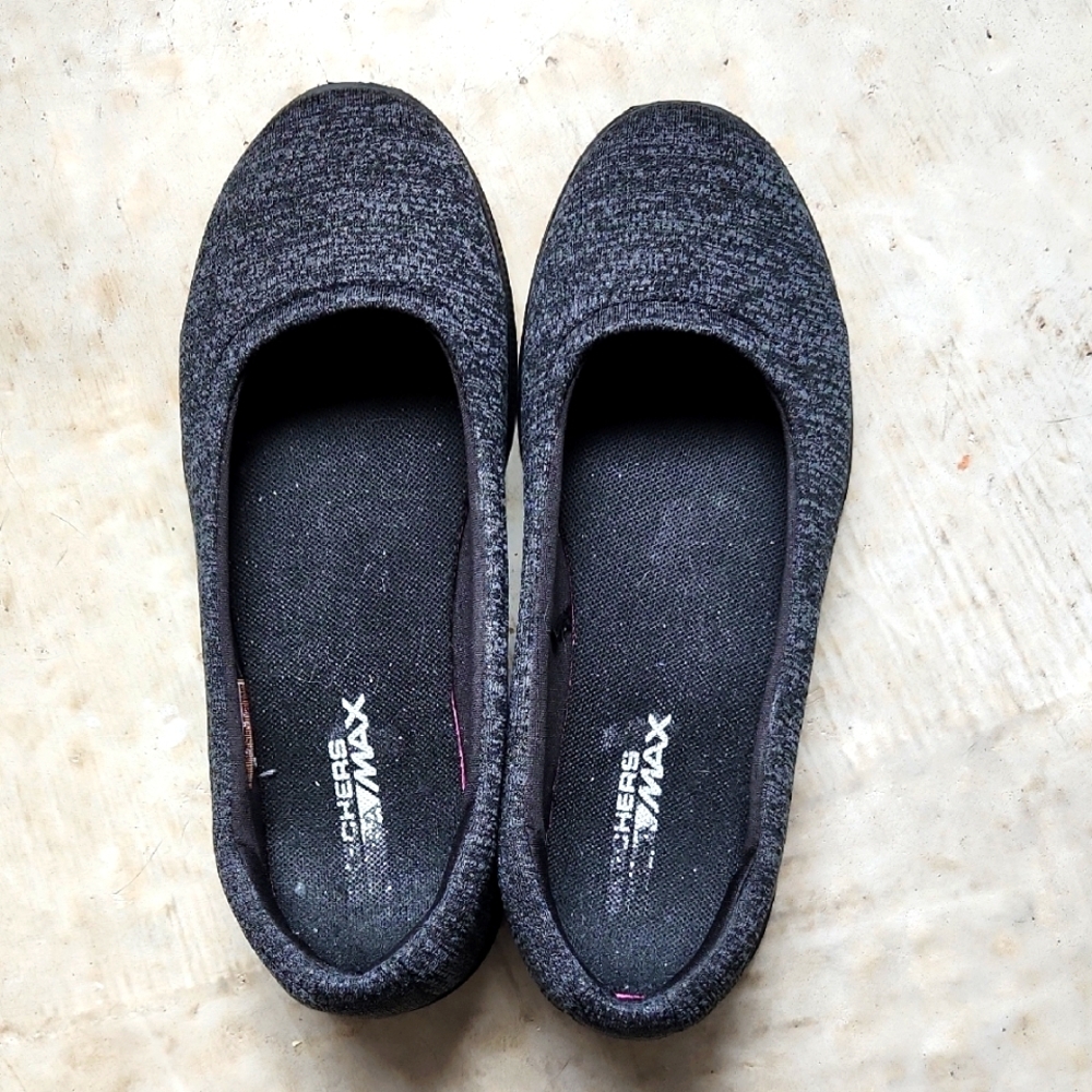 Skechers Max Grey Ballet Flats